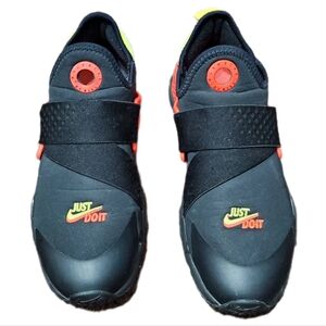 Nike Huarache Extreme SE JDI Black Orange Volt Just Do It Sneakers GS 8 Women's